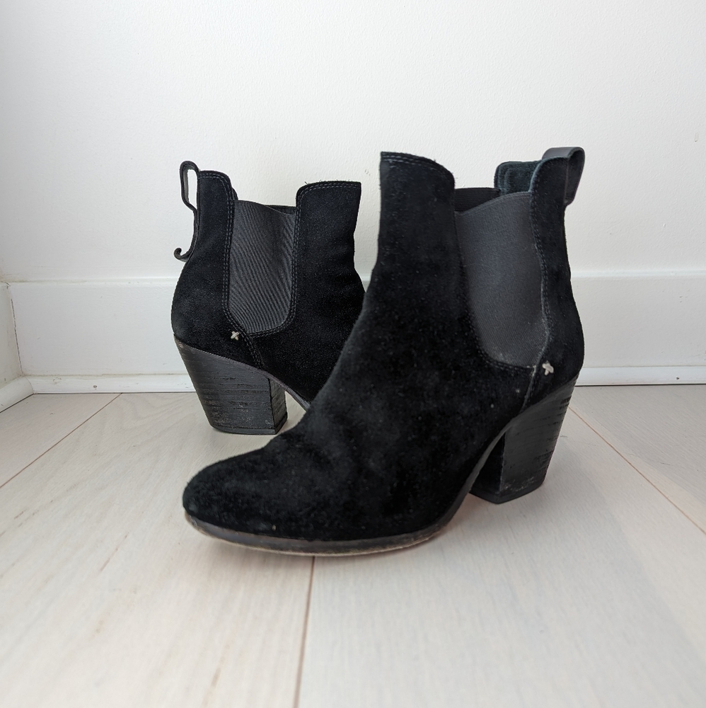 Rag & Bone Shoe Women 6 Chelsea Boot Devon Ankle Bootie Leather Block Heel Black